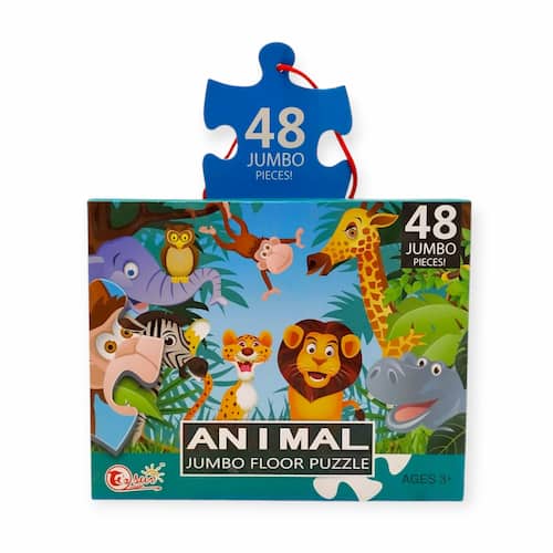 במיוחד עבור הגוזלים המתוקים שלכם הבאנו פאזל רצפה ענק חיות בג'ונגל.