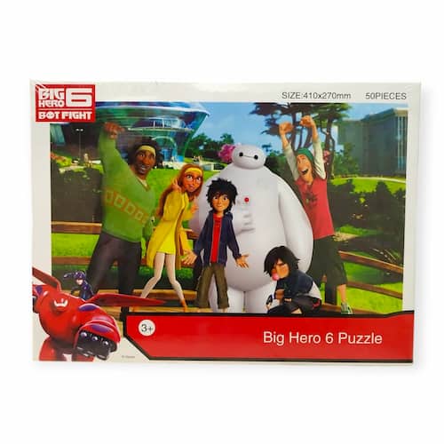 אוהבי הסרט פאזל 6 גיבורים דיסני מגיע אליכם לסלון לשעות של משחק מהנה.