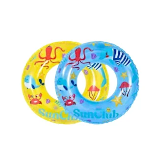 גלגל ים לילדים בקוטר 50 ס״מ בעיצוב עולם המים עם חיות ים צבעוניות מדפסות על הגלגל, לצוף על פני המים וליהנות שעות ארוכות בבריכה ובים.